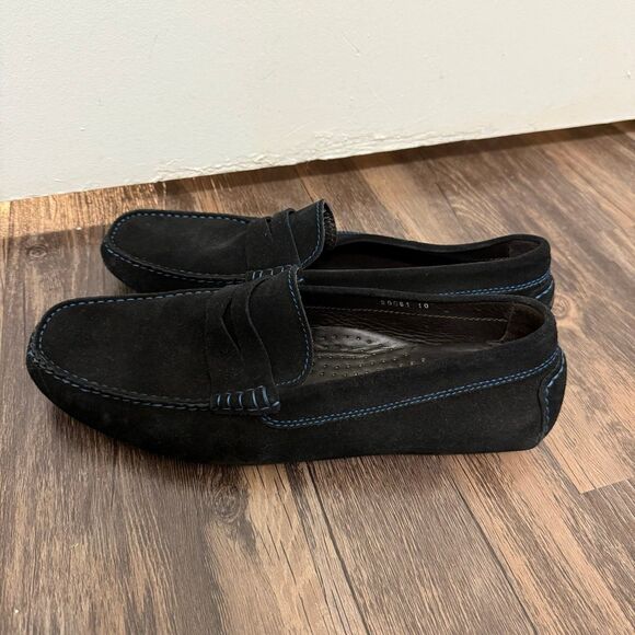 Men's Black Loafers - Picture 4 of 9